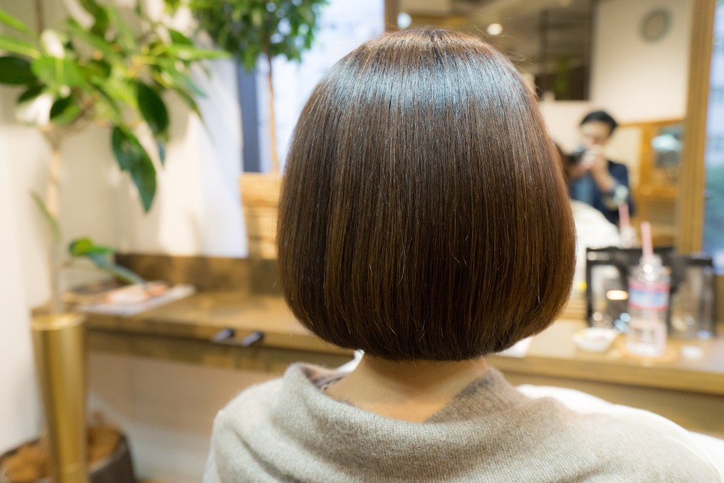 ヘアビューロンストレート　ボブ　縮毛矯正　