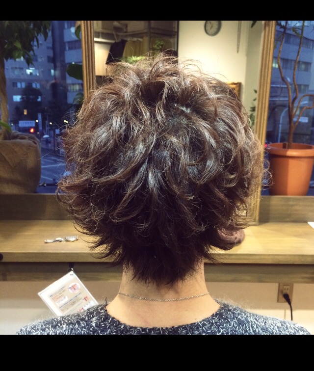 池袋 ローラン 青木 美容師 メンズ パーマ ヘアカタ ショート ピンパーマ