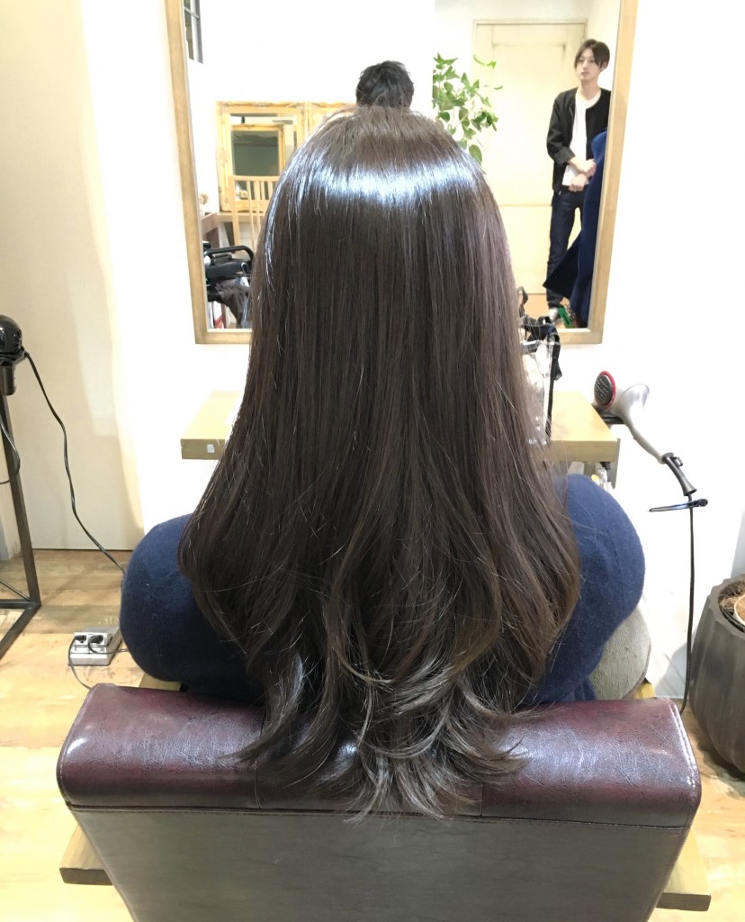 ピンクベージュ２０１６春髪色アッシュ池袋美容室ローラン青木大地