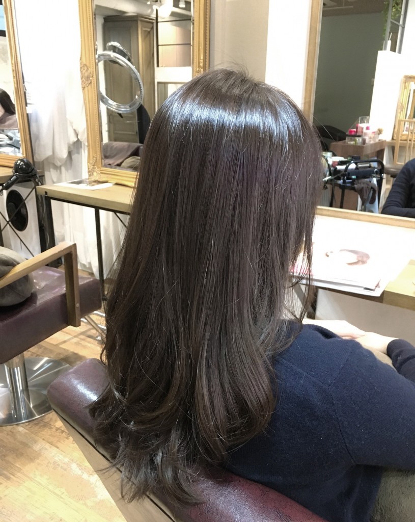 色持ちの良い髪色カラーグレージュアッシュ色持ち良くする