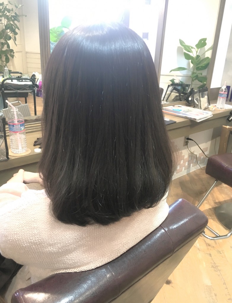 池袋美容室ヘアドネーションラベージュカラーボブ