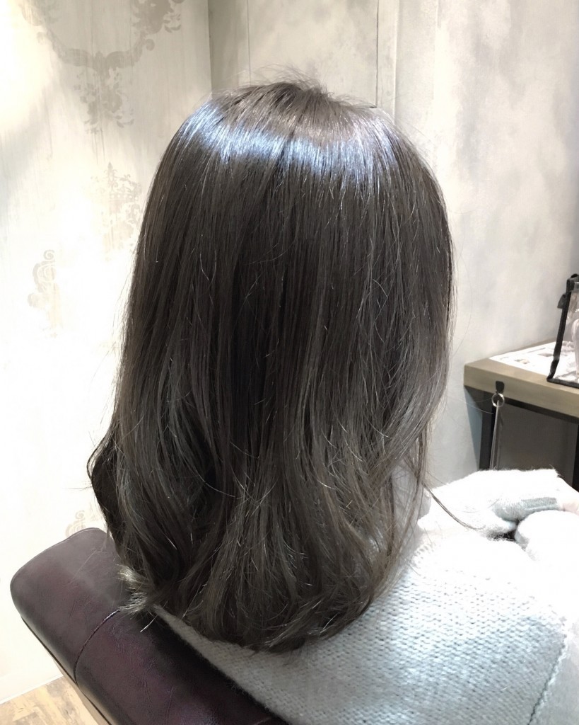 マットアッシュグレージュカラー池袋美容室髪色ヘアカラー