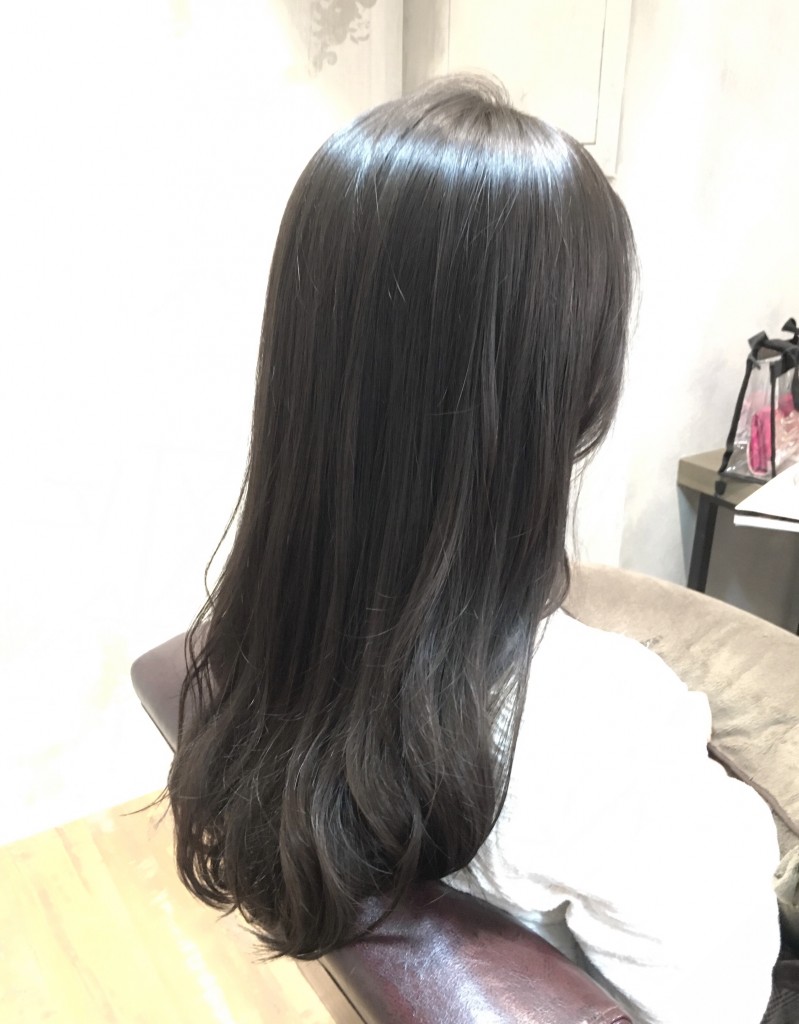 池袋美容室アッシュグレージュカラー外国人風