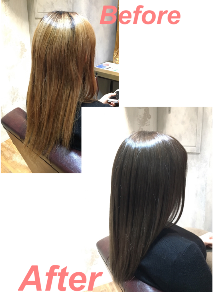 池袋美容室ヘアケア人気ブリーチ無し