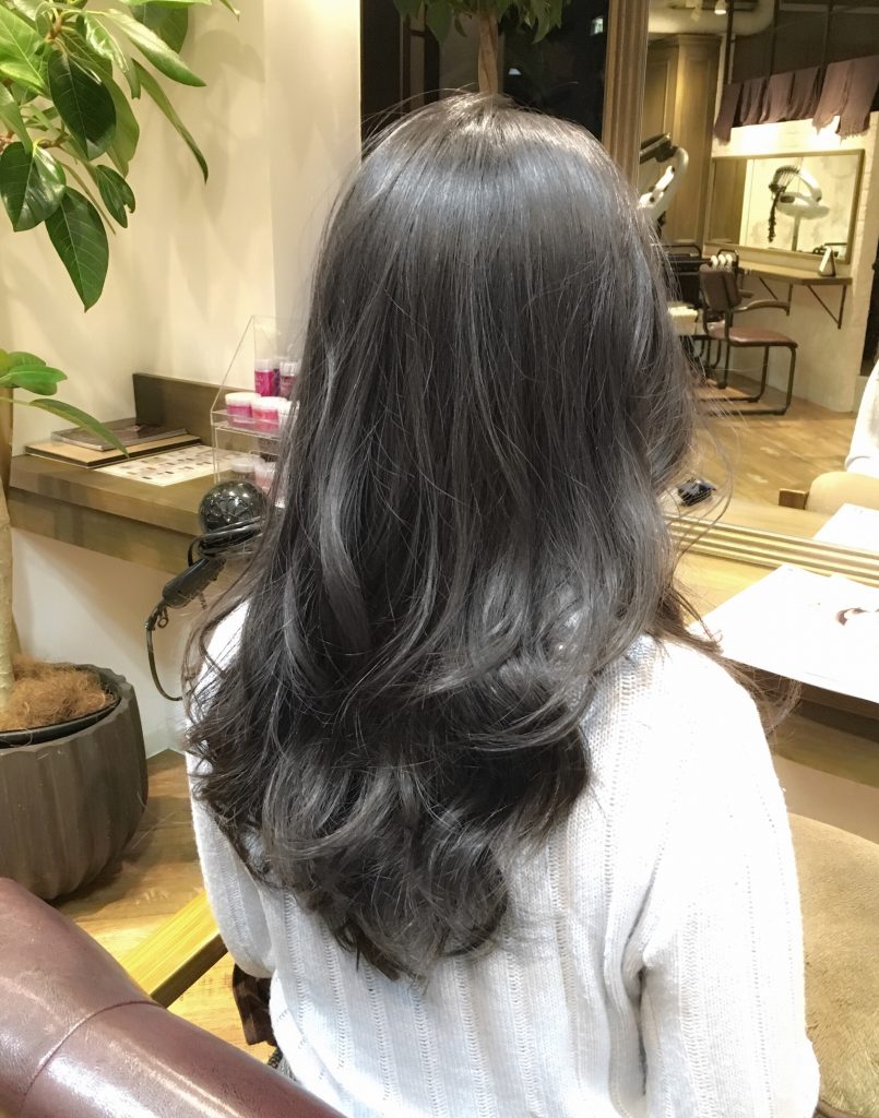 池袋美容室アッシュグレージュカラー髪色