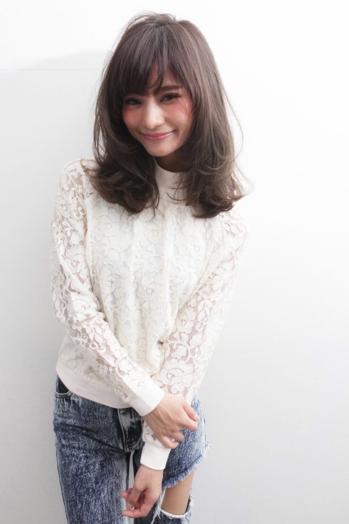 夏髪型ヘアスタイル涼しい人気透明感