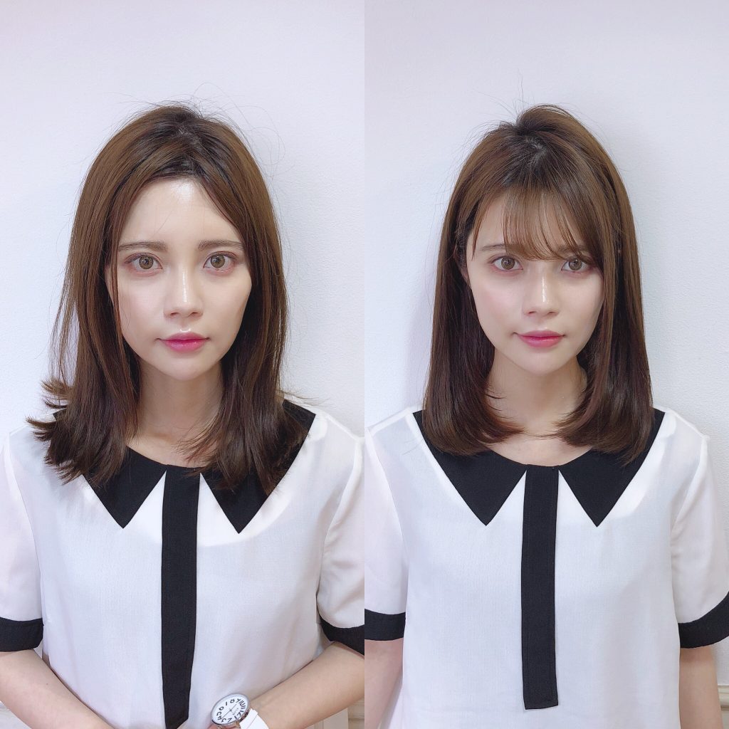 長さを変えずにイメチェン ビフォーアフター 池袋で似合わせカットが上手な美容室rouland ローラン